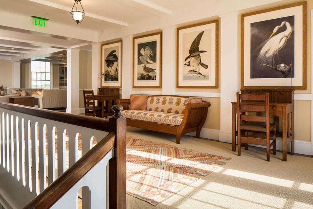 The Cape Cod interior aesthetic at The Weekapaug Inn. (Courtesy)