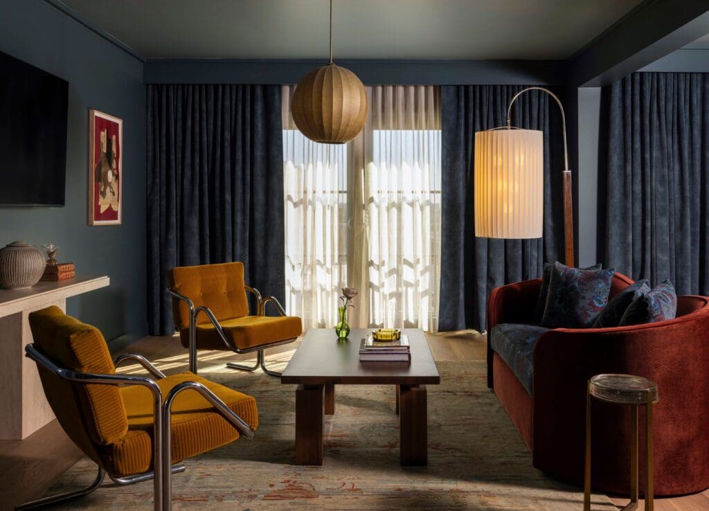A penthouse suite at Hotel Daphne (Photo by Julie Soefer)