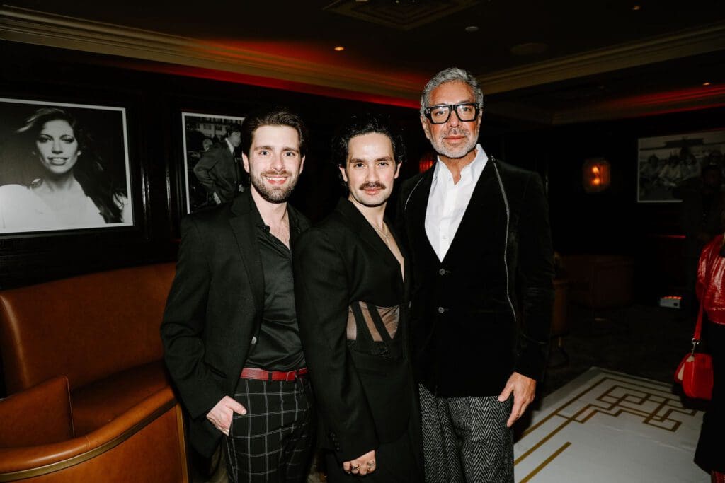 Jack Vielhauer, Tarek El-Bjeirmi, Ceron at the preview party for members-only club Maître D (Photo by Nathalie Ramirez for Vandelay Companies)