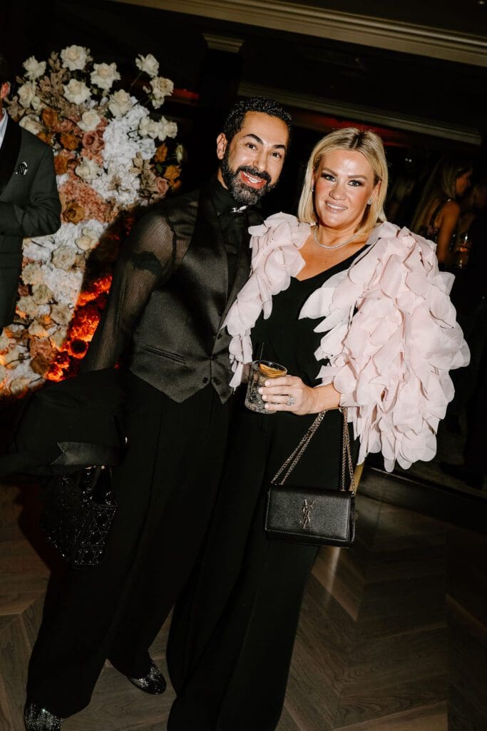 Fady Armanious, Nora Jarrard at the preview party for members-only club Maître D (Photo by Nathalie Ramirez for Vandelay Companies)