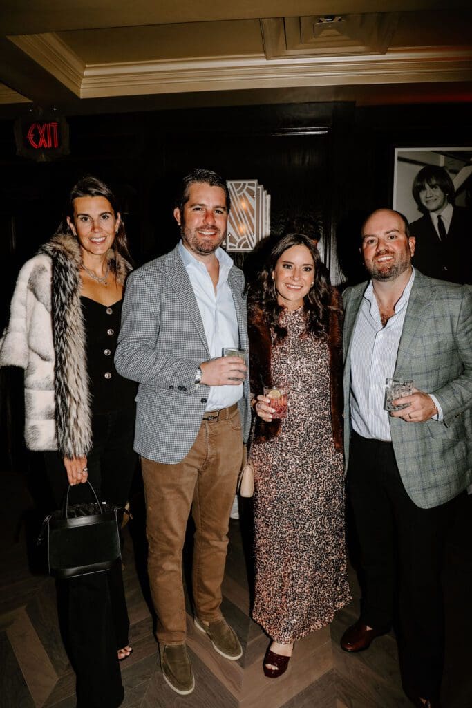 Kathryn & Colby Swain, Christina & David McAllen at the preview party for members-only club Maître D (Photo by Nathalie Ramirez for Vandelay Companies)