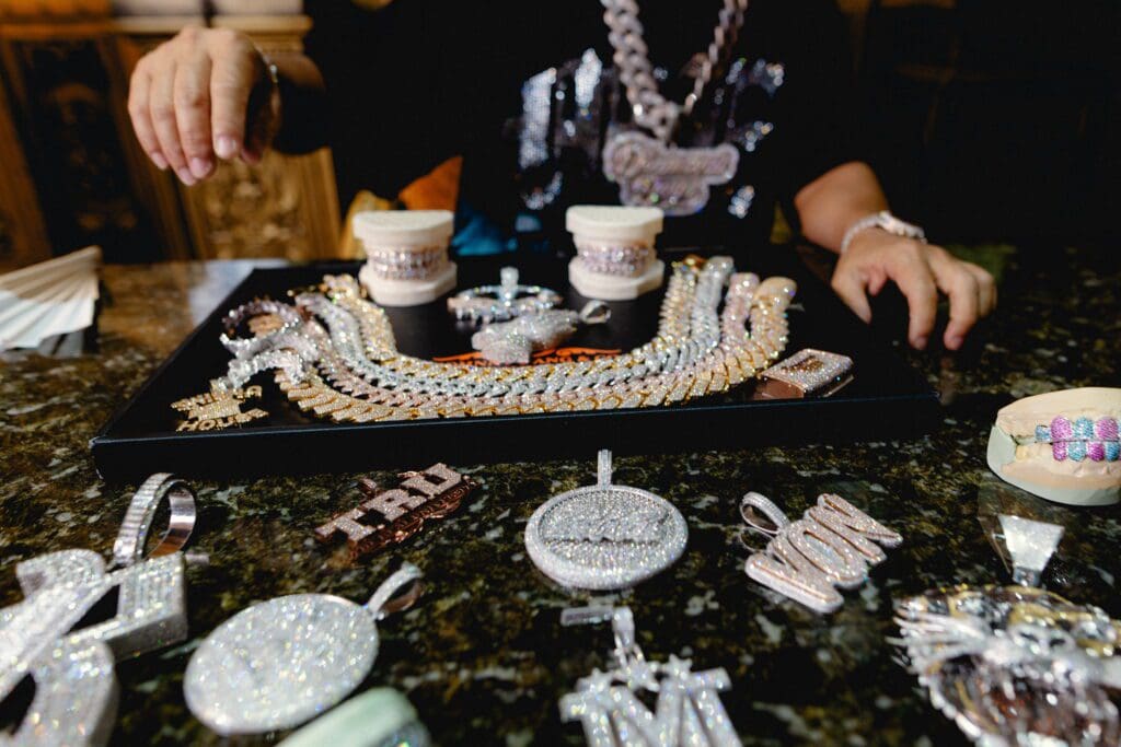 Grillz and other bijoux candy by Johnny Dang & Co (Photo by Antonio Chicaia)