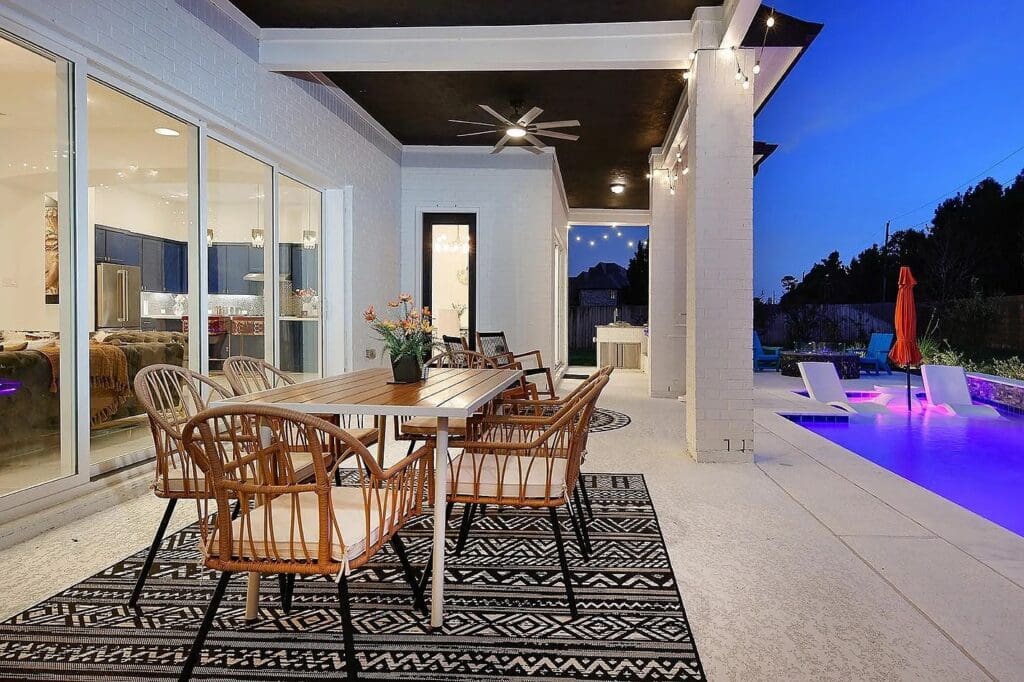Picture hosting a backyard dinner at the beautiful 25031 Karacabey Court. 