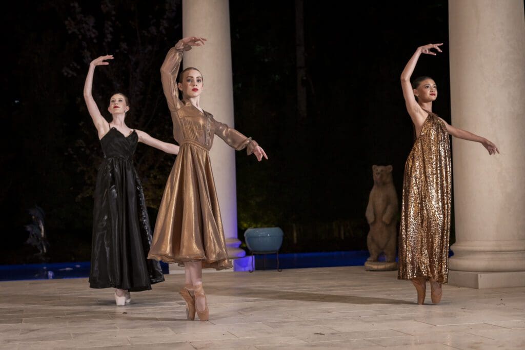 A member of the American Classical Ballet in an original couture design by Anna Berman, Annabelle Couture (Photo by Thomas Garza)
