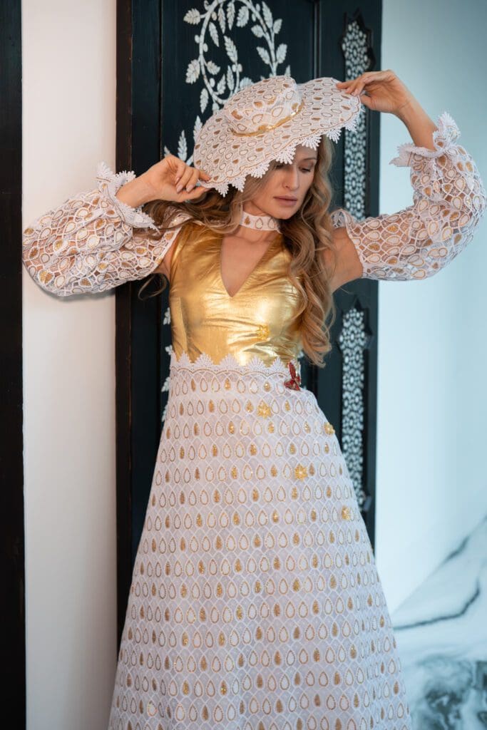 A member of the American Classical Ballet in an original couture design by Anna Berman, Annabelle Couture (Photo by Danny Campbell)