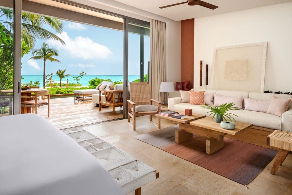 Beachfront Studio Suite (Photo by Rosewood Mayakoba)