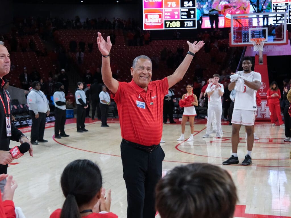 University of Houston coach Kelvin Sampson has turned the Fertitta Center into one of the places to be in college basketball. (Photo by F. Carter Smith)