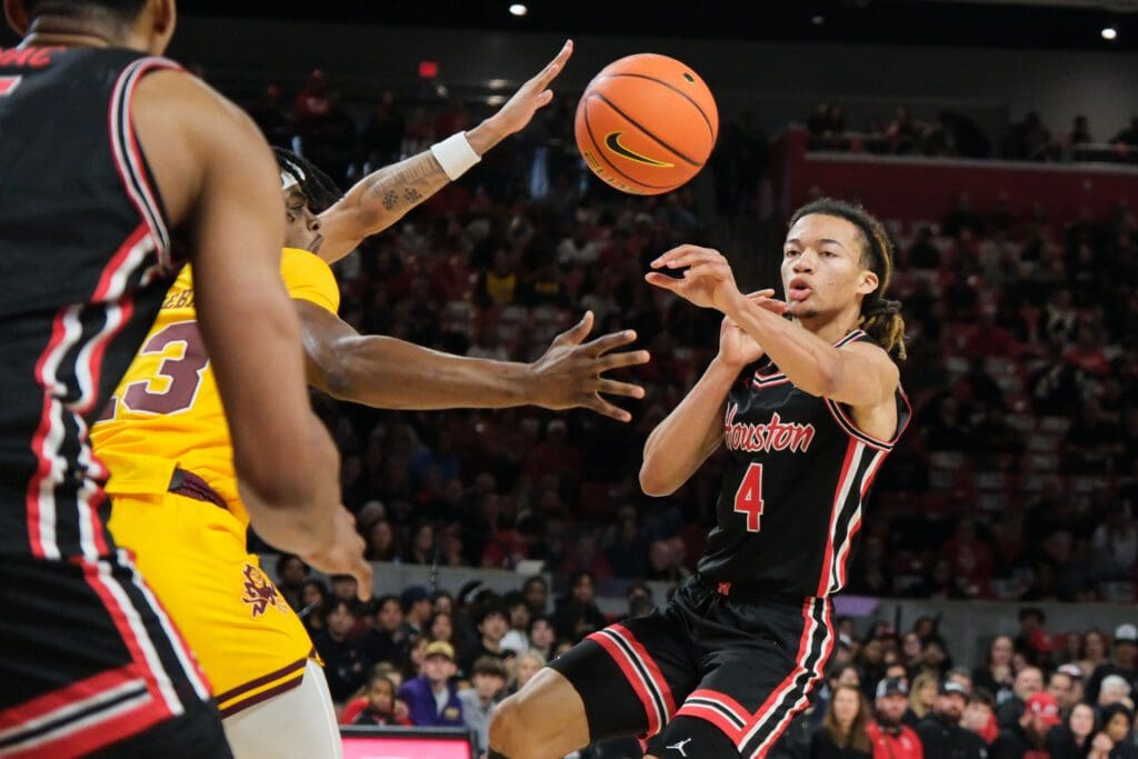 University of Houston freshman point guard Kingston Flemings is a creative passer. (Photo by F. Carter Smith)