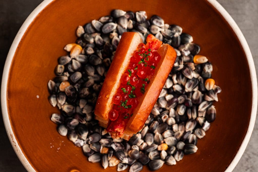 The king crab roll on a brioche bun. (Photo courtesy of Christopher Furia)