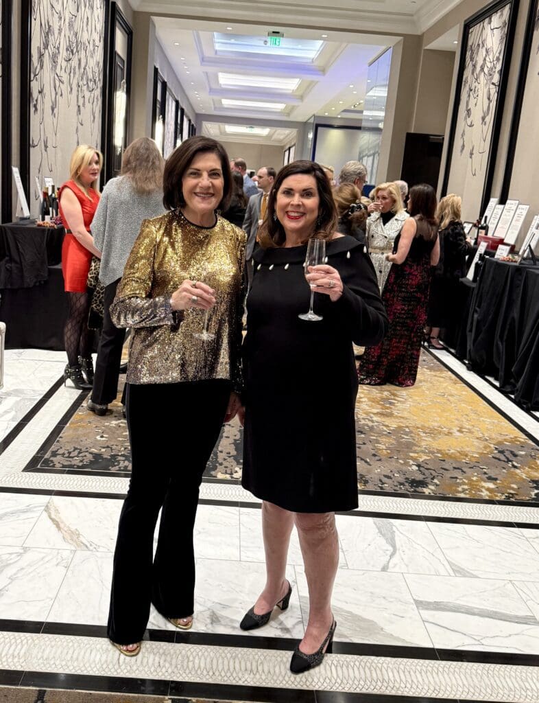 Ellie Francisco, Lesha Elsenbrook at CanCare's 'Hope Uncorked' dinner (Photo by Jacob Power)