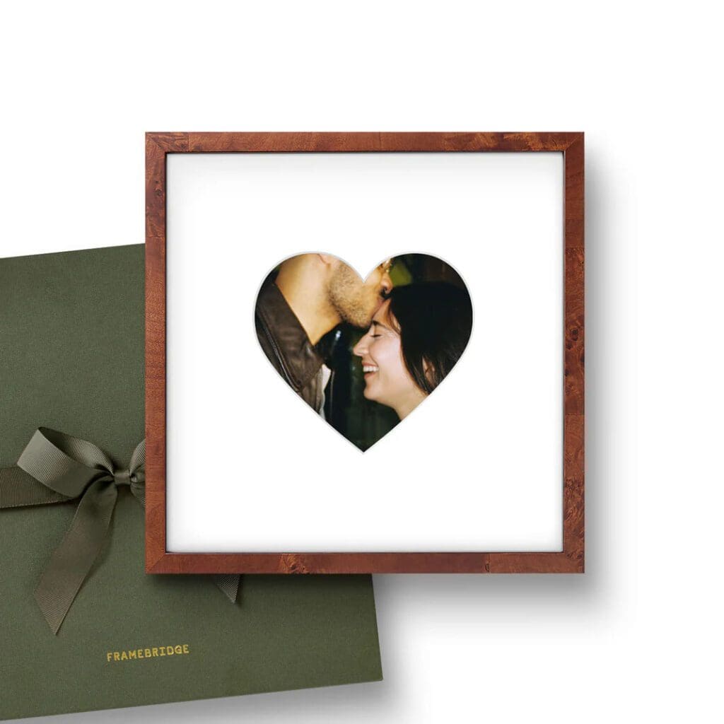 For Valentine's Day, Framebridge brought back their best-selling "Heartstagram." (Courtesy) 