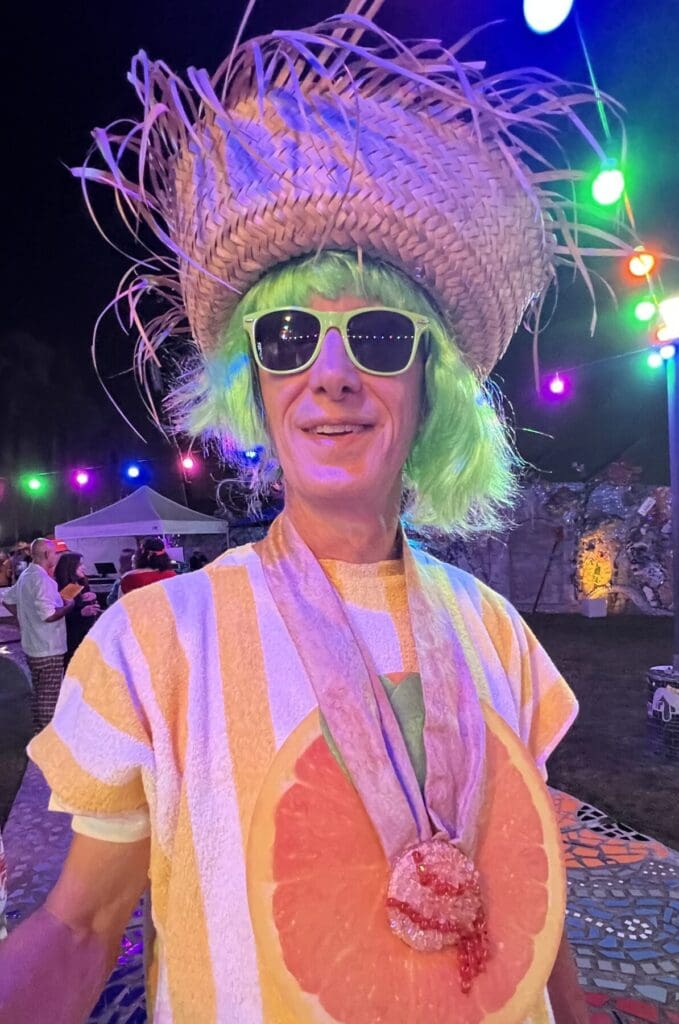 Palmer Schooley at Orange Show Barefoot Beach Ball (Photo by Catherine D. Anspon)