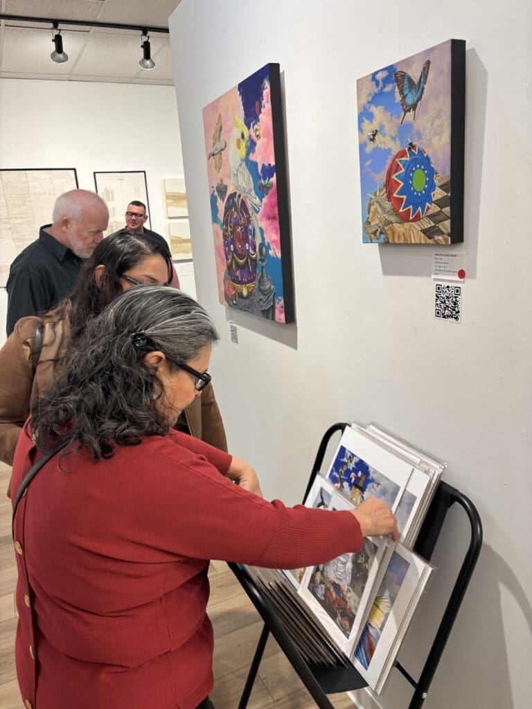 Prints of Cruz’s work are available at Ardest Gallery in limited quantities. (Photo by Laura Landsbaum)
