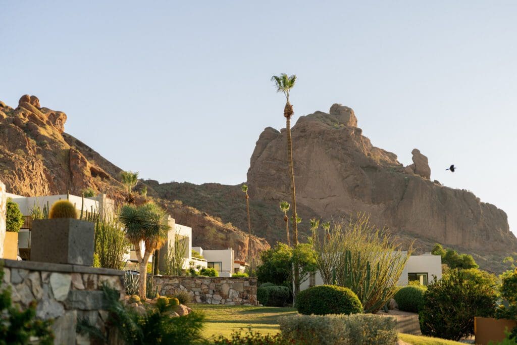 Known as Paradise Valley Racquet Club throughout the 1950s, Sanctuary Camelback Mountain is a historic resort that sits on 53 acres of lush desert and pristinely manicured grounds. (Photo by Sanctuary Camelback Mountain)