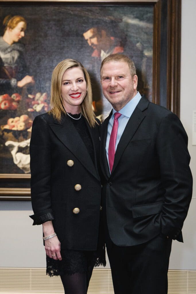 Lauren & Ambassador Tilman Fertitta at the cocktail reception at the Museum of Fine Arts, Houston, saluting the 'Art and Life in Imperial Rome' exhibition (Photo by Johnny Than/Catchlight Group)