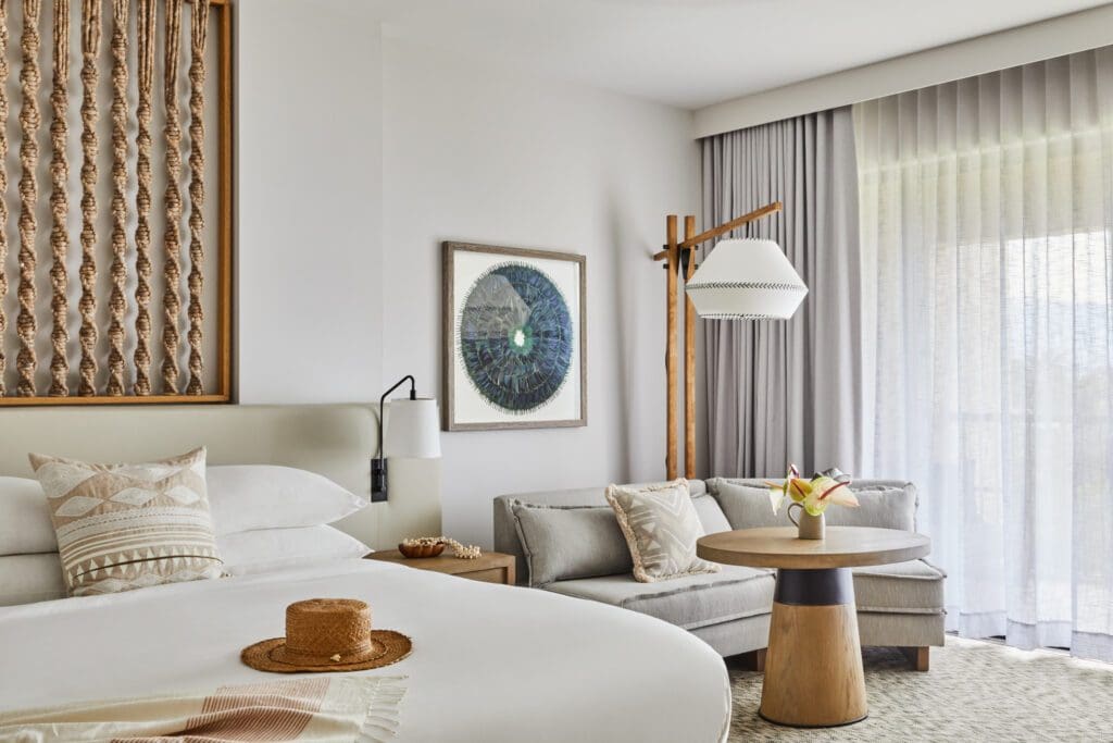Relax after a day in the sun in Mauna Lani's luxurious accomodations.