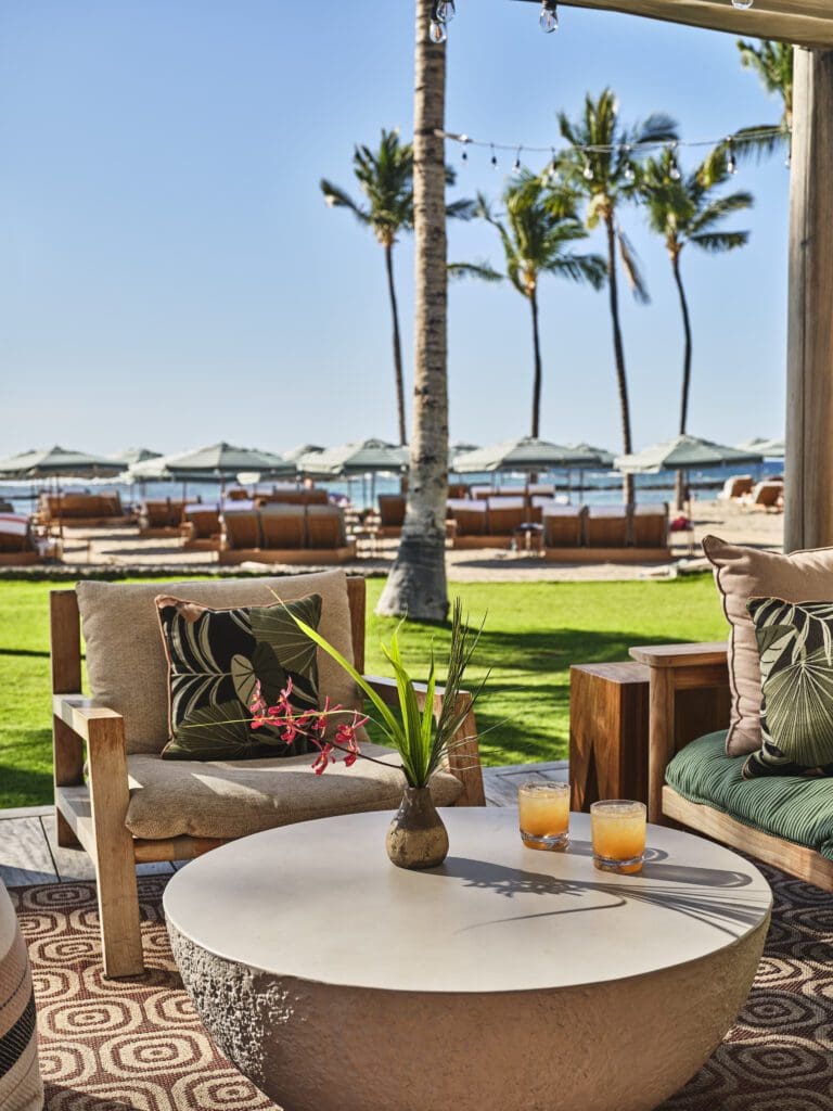 Serving as the clubhouse to Mauna Lani Beach Club, Surf Shack is a lively gathering place where ocean adventures naturally begin and end.