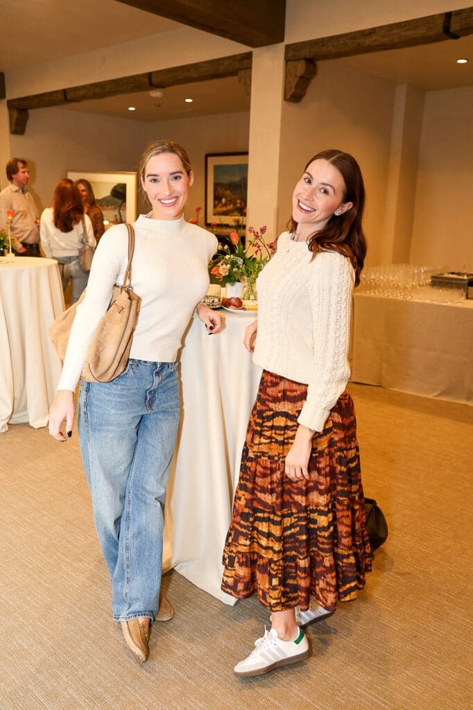 Amy Womac, Madeline Simpson at Christiana Reckling's debut photography show (Photo by Mia Bonner Photography)