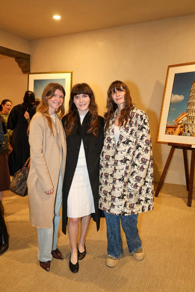 Addy Reckling Eiband, Emmy Reckling, Betsy Goodman at Christiana Reckling's debut photography show (Photo by Mia Bonner Photography)