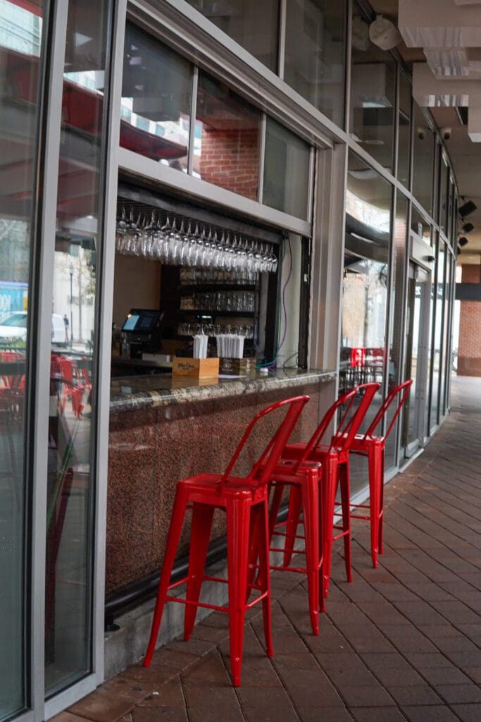 In a prime Woodlands Waterway location, Lankford's has an outdoor patio and bar. (Photo courtesy of Lauren Lutz)