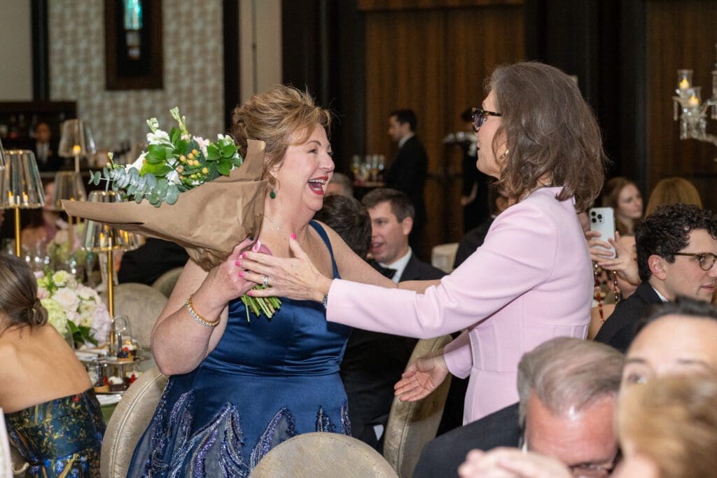 Robin Klaes, Winter Ball 2027 chair, with 2026 chair Elizabeth DeLuca (Photo by Jacob Power)