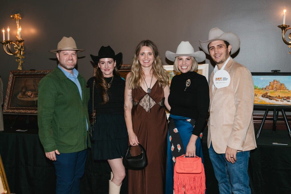 Ryan Horton, Meredith Peebles, Taylor Crowder, Kara Przybyl McIver & David McIver at The Bryan Museum’s Art Untamed at The Coronado Club