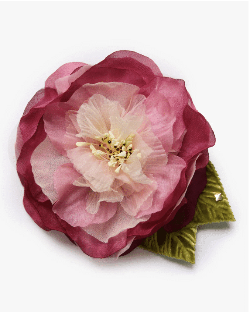 The Camelia in the Helena Simone floral brooch collection