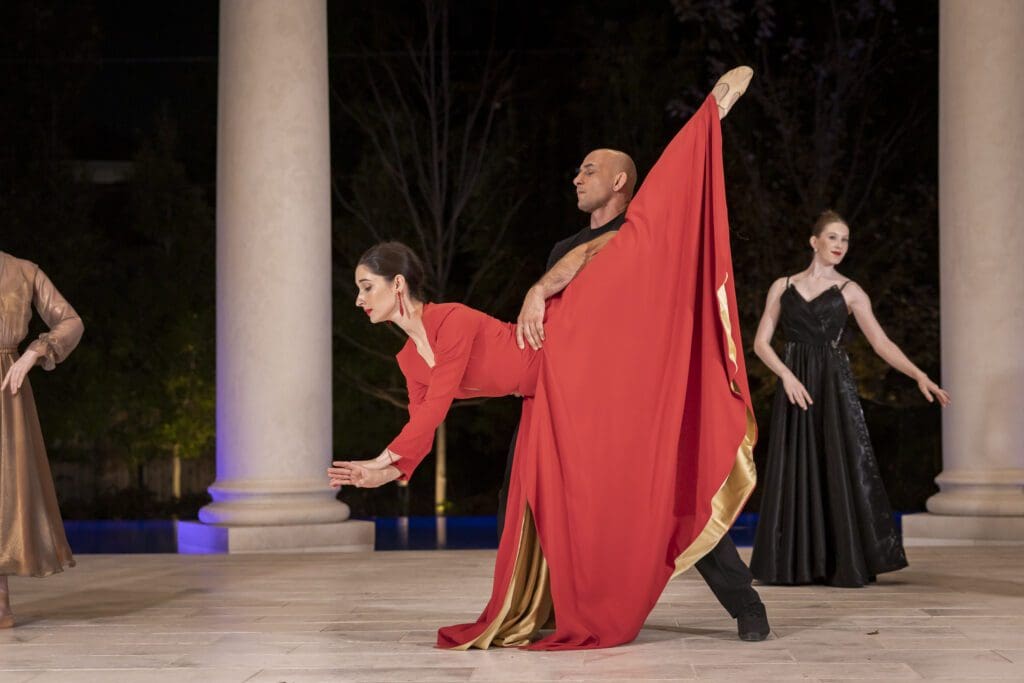 A member of the American Classical Ballet in an original couture design by Anna Berman, Annabelle Couture (Photo by Thomas Garza)