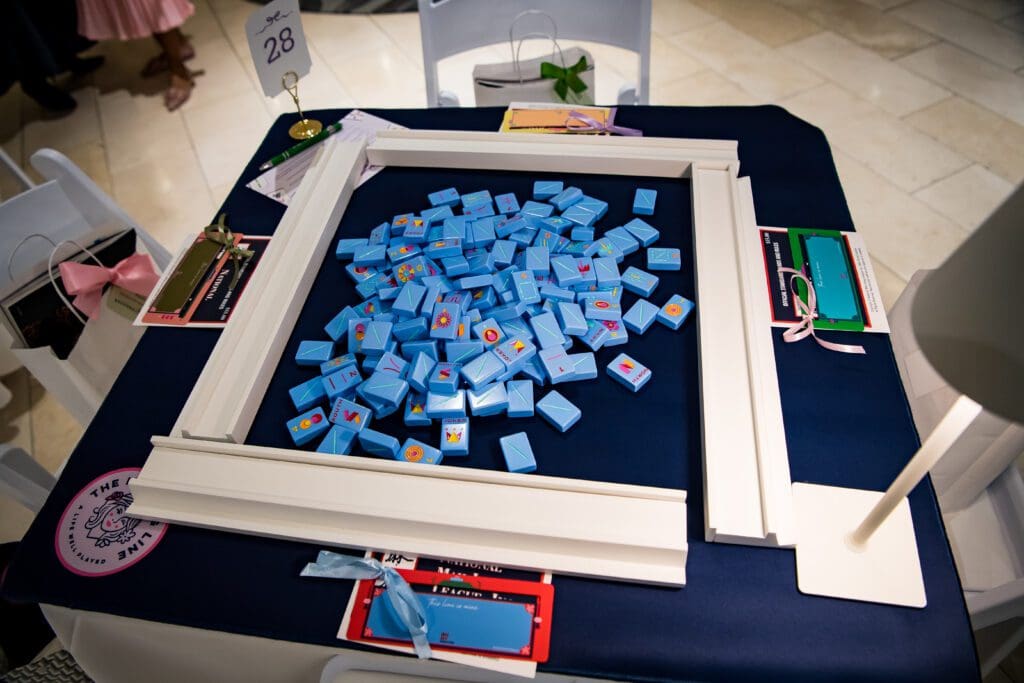Table hosts brought their own tiles, an additional way to accessorize. (Photo by Kelly Alexander Photography)