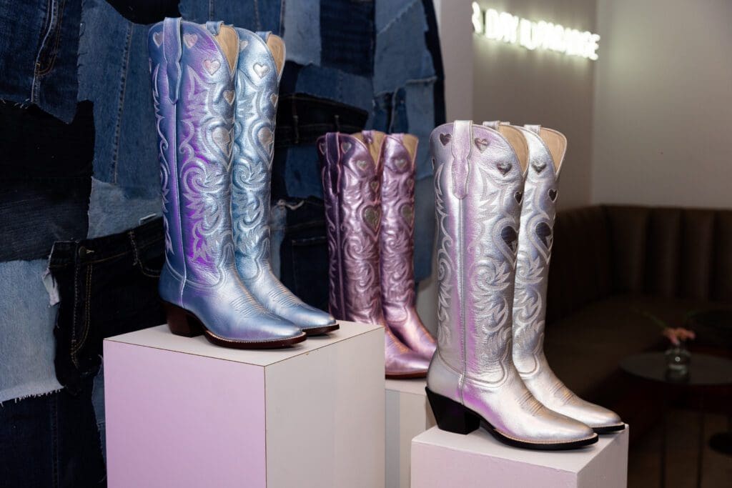 Special edition boots sold out at the 10-year anniversary party.  (Photo by Photographs by Kaitlin Saragusa)