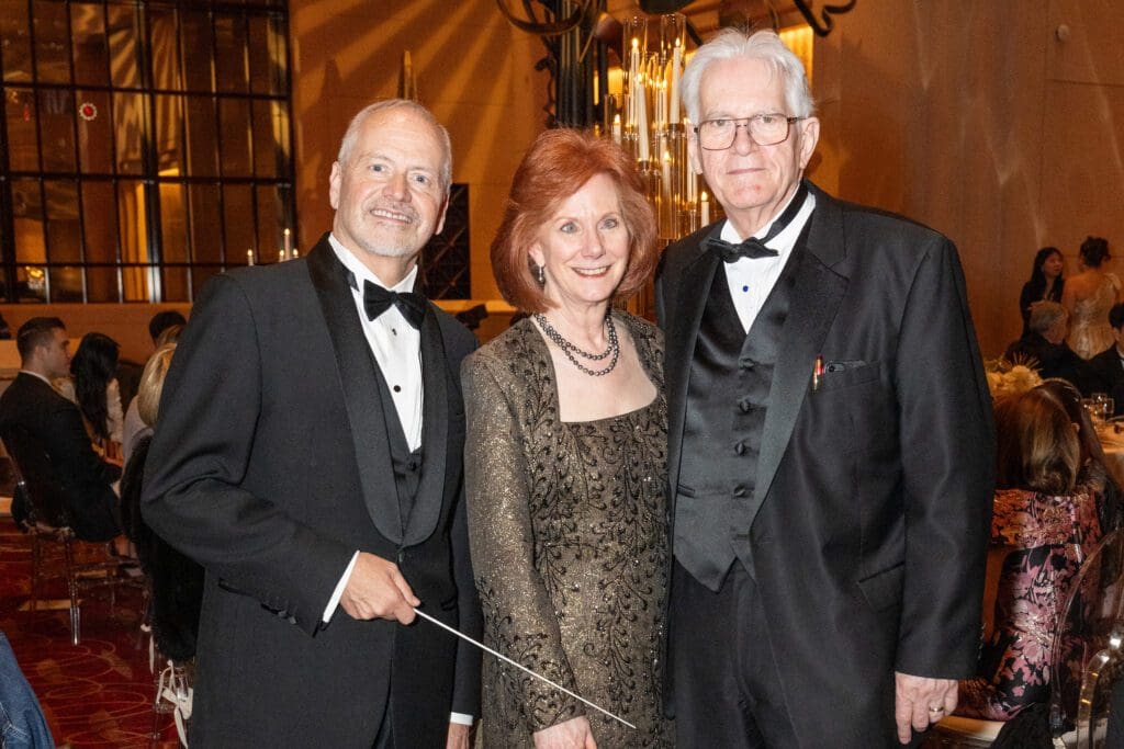 Patrick Summers, Kathy Moore, Steve Homer at Houston Grand Opera's Concert of Arias (Photo by Jacob Power)