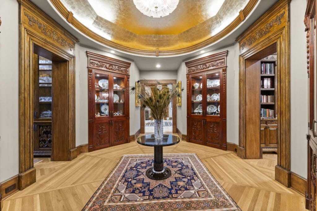 The ornate circular room opening to rooms in all directions (Photo by Iconic Image)
