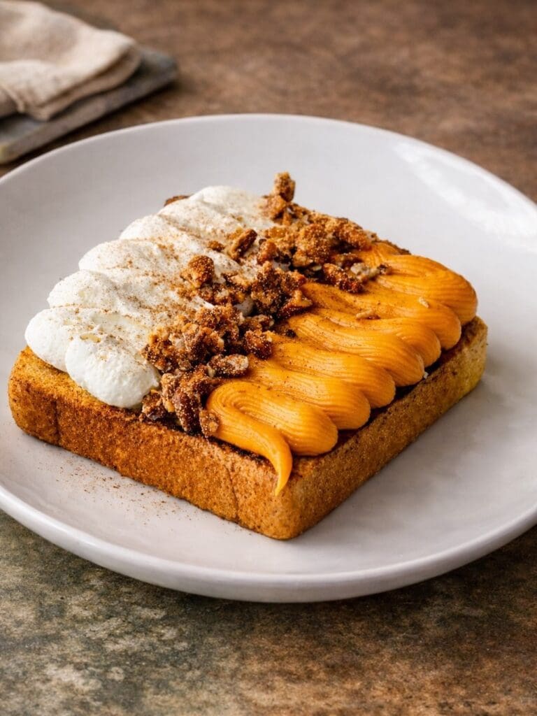 A must-order on AM/FM's all-day menu is the French toast with sweet potato puree. (Courtesy)
