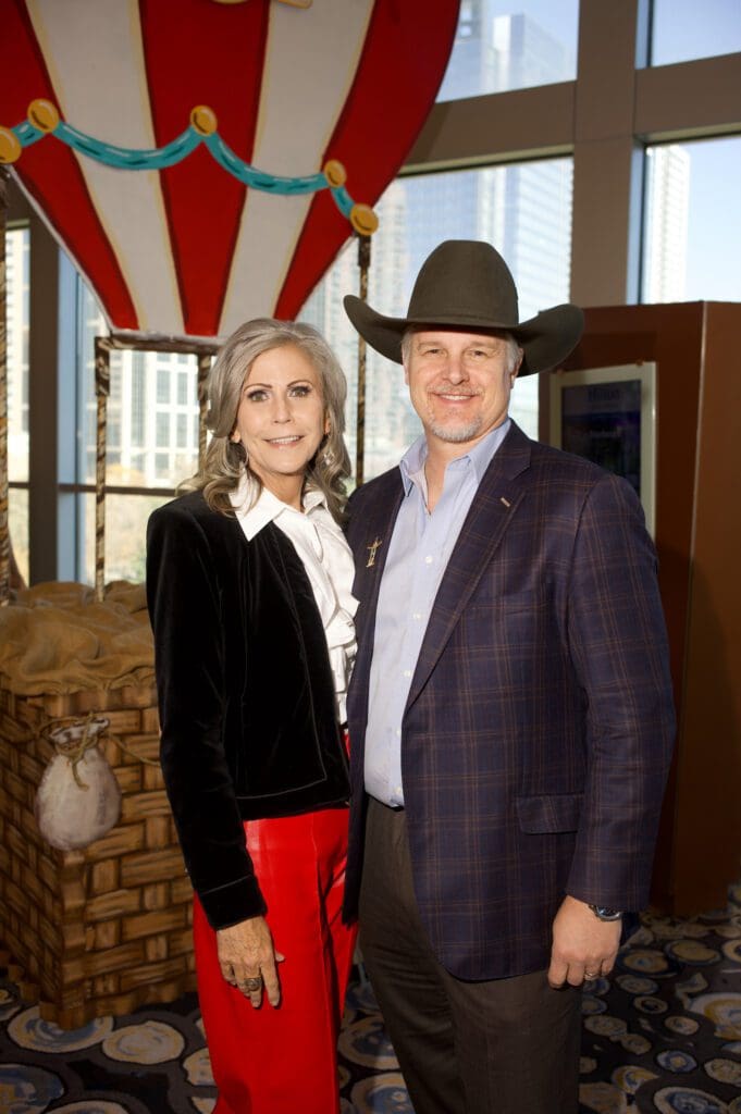 Amy & Chris Miller at the Houston Livestock Show and Rodeo Trailblazers Awards Luncheon (Photo by Daniel Ortiz)