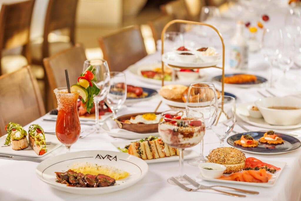Avra Estiatorio introduces their weekend brunch beginning February 7. (Photo by Samantha Marie Photography)