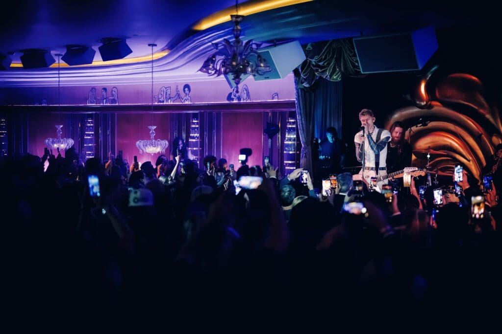 mgk performed hits from his latest album "Lost Americana," as well as other favorites. (Photo by Chase Hall)