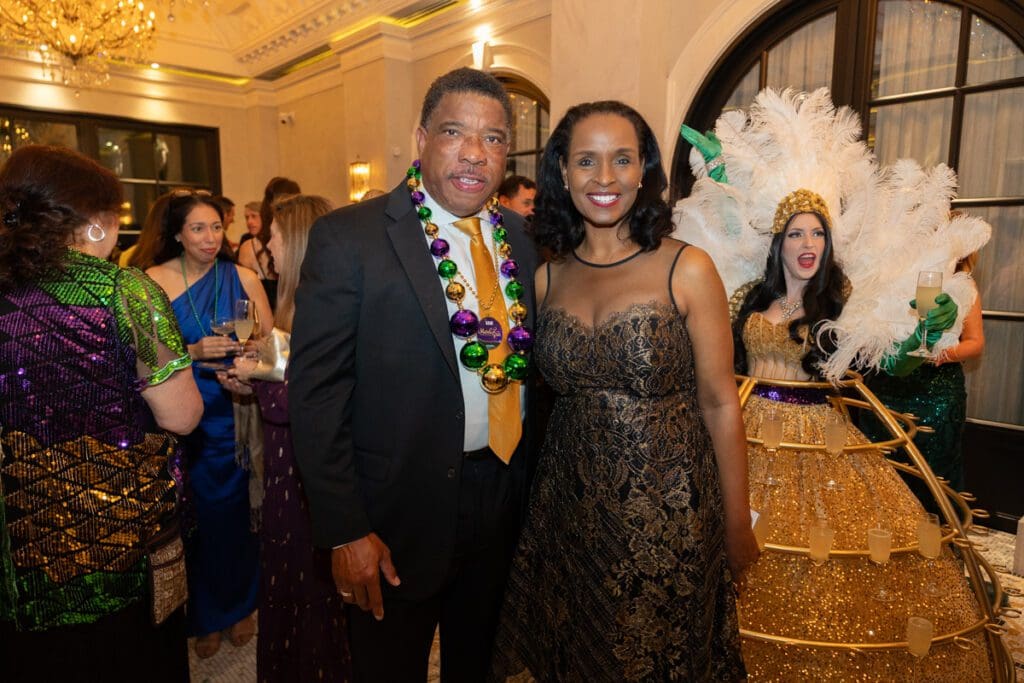 Doug & Winell Herron LEAD's Mardi Gras soirée