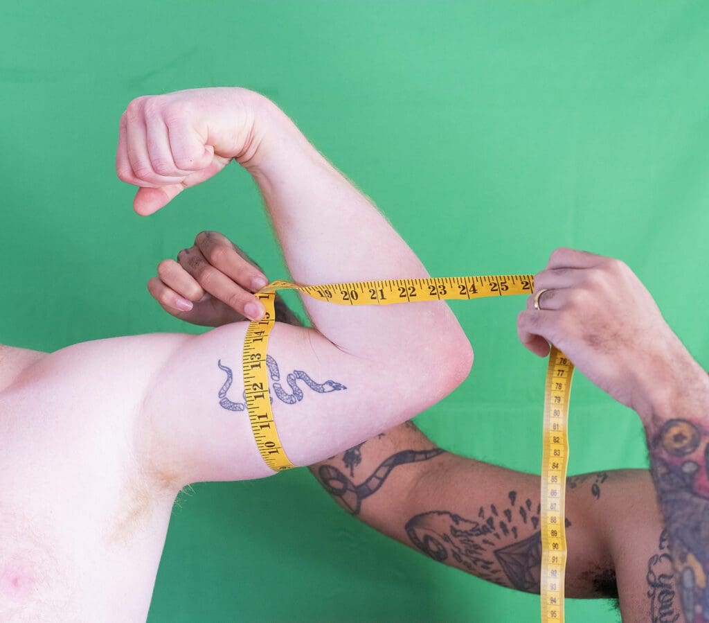 André Ramos-Woodard, "GAINS," 2025, from the series "How To Be A Man," 2025, at Project Row Houses, during FotoFest  (Courtesy the artist)