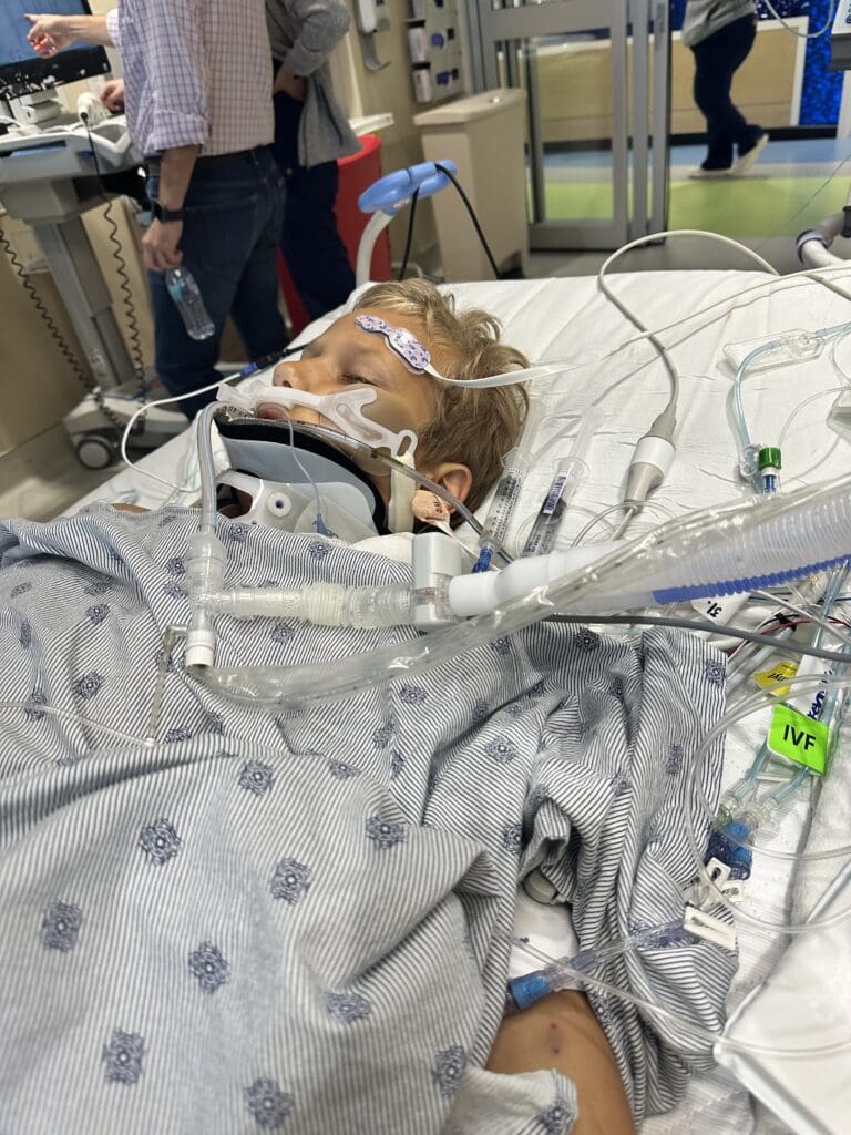 Joseph suffered a torn inferior vena cava, the body’s main vein that returns blood to the heart, as well as multiple organ injuries and fractures to his femur and clavicle.