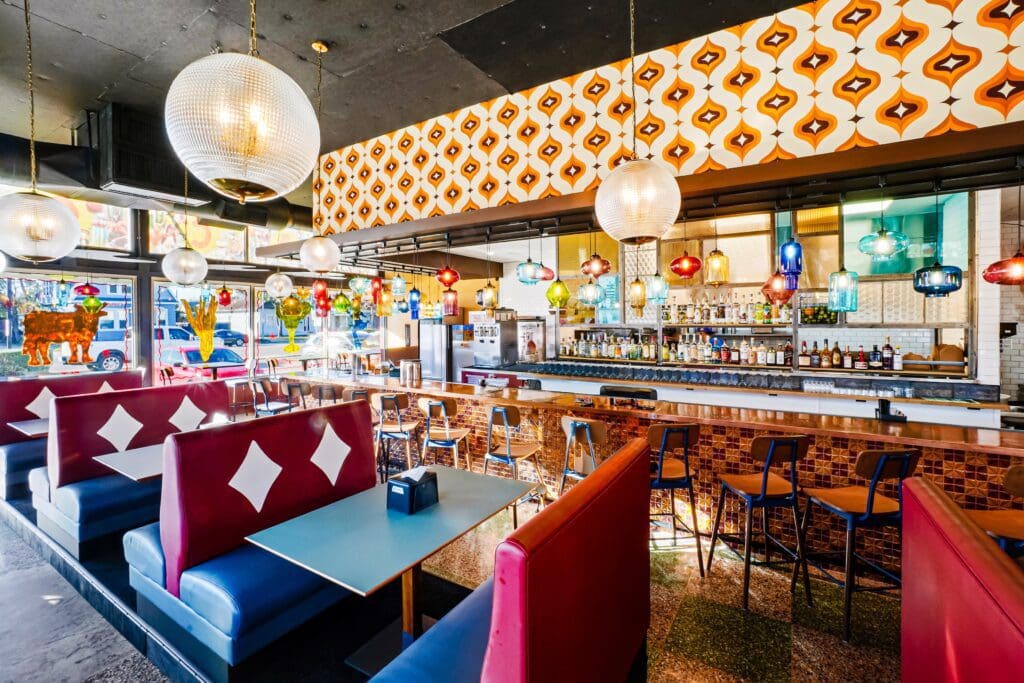 Tacos A Go Go's new restaurant in The Heights is a colorful spot. (Photo by Photos by Dylan)