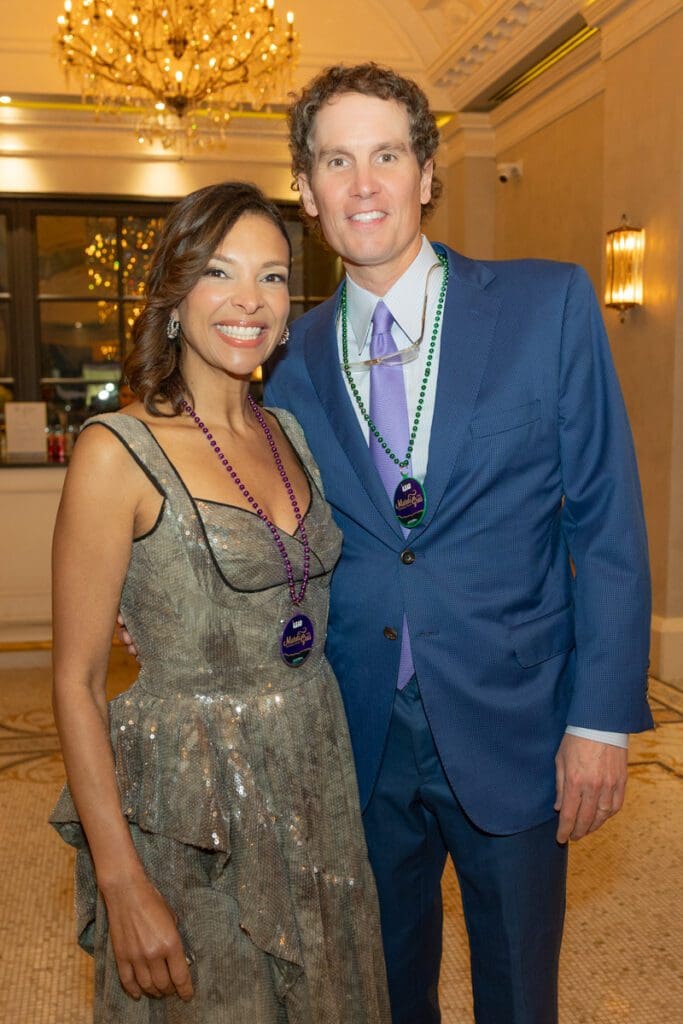 Jamil & Carter Higley at LEAD's Mardi Gras soirée