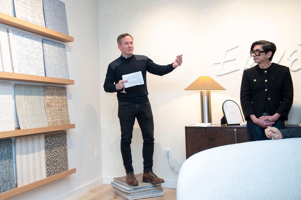 Ernesta's CEO and co-founder John Foley shared Ernesta's core belief that the right-sized rug in the right material and construction is the foundation for expert design. (Photo by Tamytha Cameron Photography)