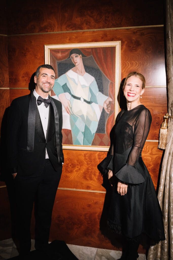 John Terzian and art curator Temple Shipley (Photo by Chase Hall Photography)