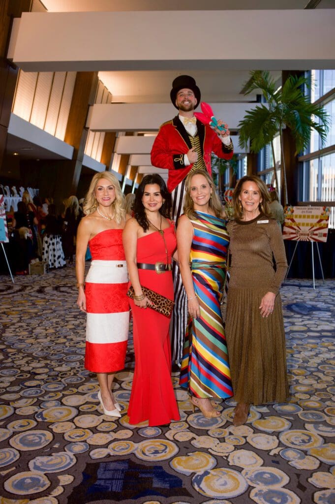 Kirby Lodholz, Monica Guerra, Erin Jackson, Cindy Seligmann at the Houston Livestock Show and Rodeo Trailblazers Awards Luncheon (Photo by Daniel Ortiz)