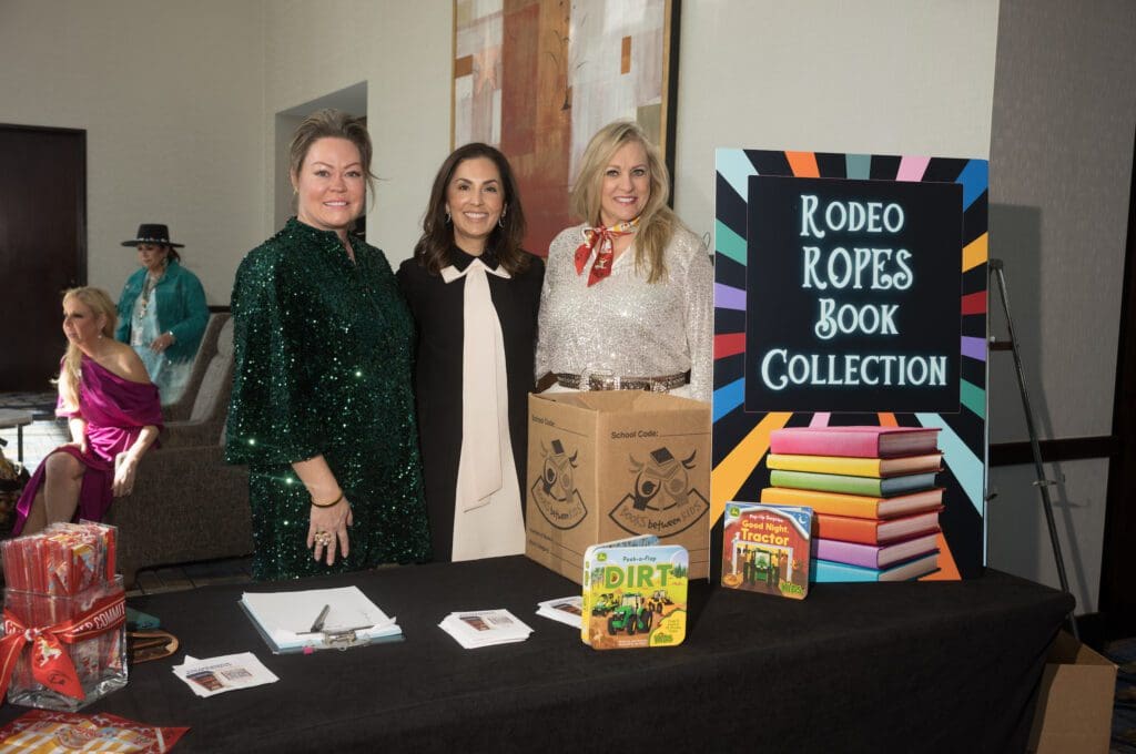 Laura Weitzel, Julie Chen, Debi Wilson at the Houston Livestock Show and Rodeo Trailblazers Awards Luncheon (Photo by Daniel Ortiz)