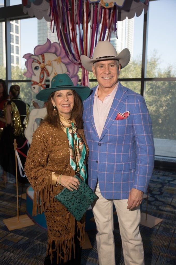 Marcia Kyanka, David Goleman at the Houston Livestock Show and Rodeo Trailblazers Awards Luncheon (Photo by Daniel Ortiz)