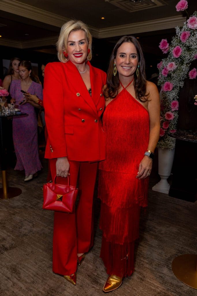 Nora Jarrard, Christina Greene McAllen at the Cotton Foundation Galentine's charitable fundraiser at Maître D. (Photo courtesy of Cotton Holdings)