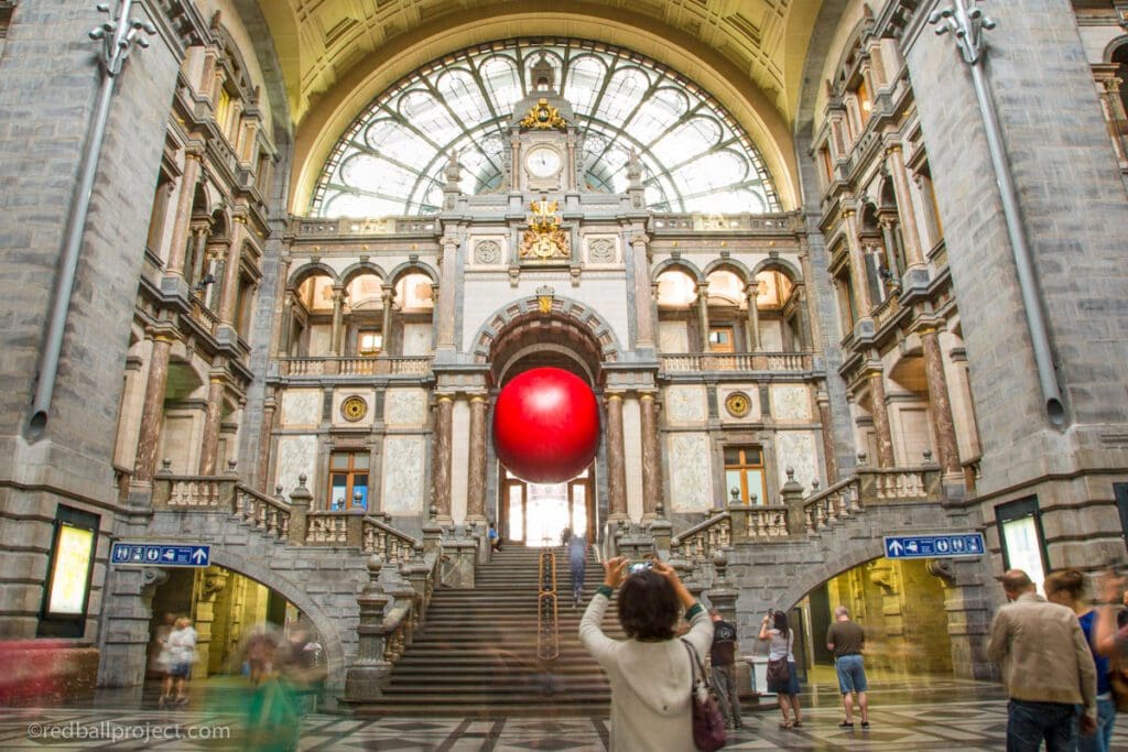 A 15-Foot Inflatable Red Sphere Will Travel Around Downtown Dallas This June