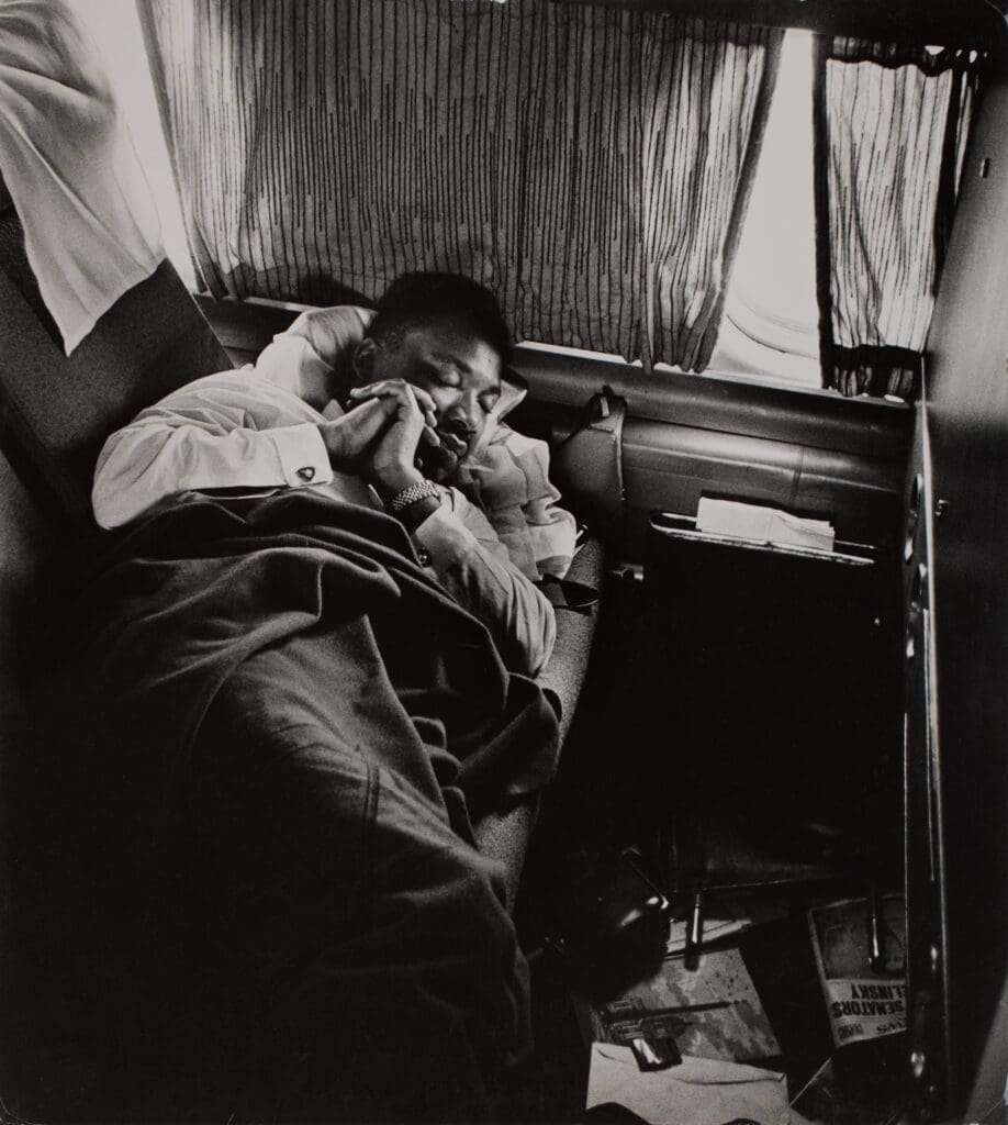 Moneta Sleet Jr., "Dr. Martin Luther King, Jr. En Route to Receive the Nobel Peace Prize," 1964. Gelatin silver print. (Courtesy of the Saint Louis Art Museum)