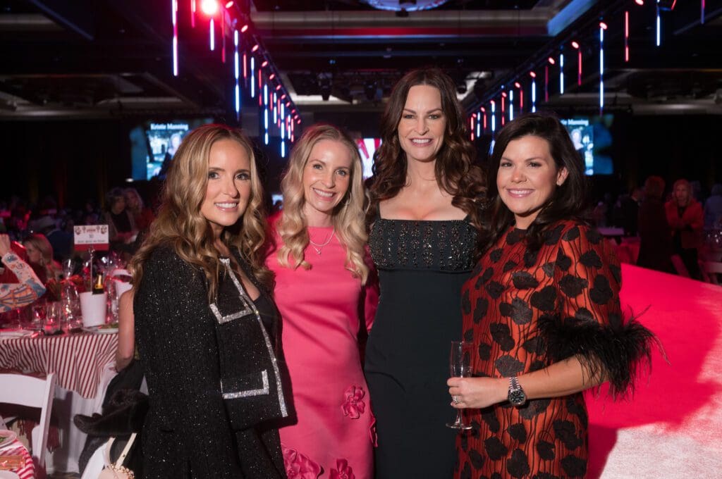 Stephanie Montalbano, Jill Smith, Meredith Johnson, Jodi Causey at the Houston Livestock Show and Rodeo Trailblazers Awards Luncheon (Photo by Daniel Ortiz)
